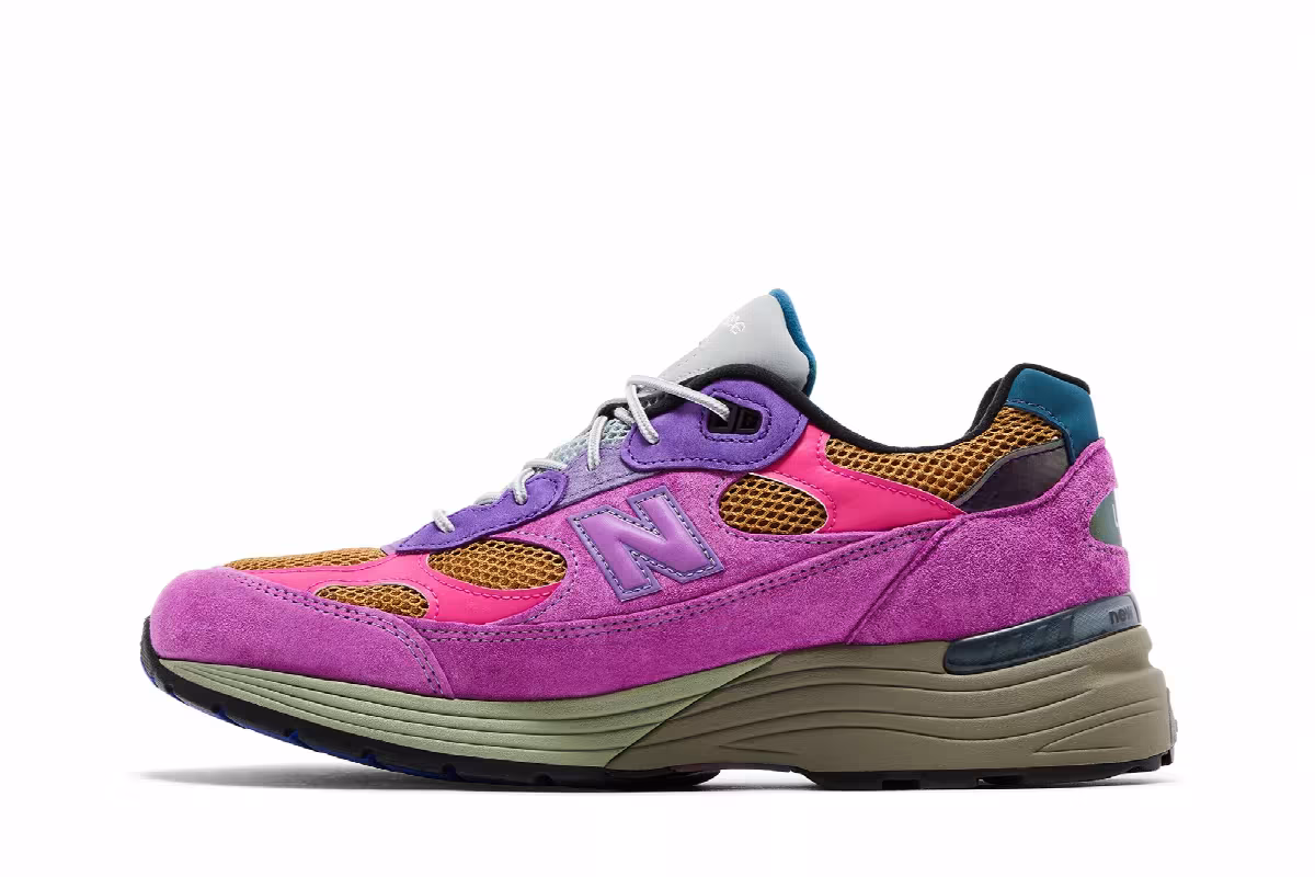 Action Bronson x New Balance 992 Made in USA Digitalis Purpurea, view 4