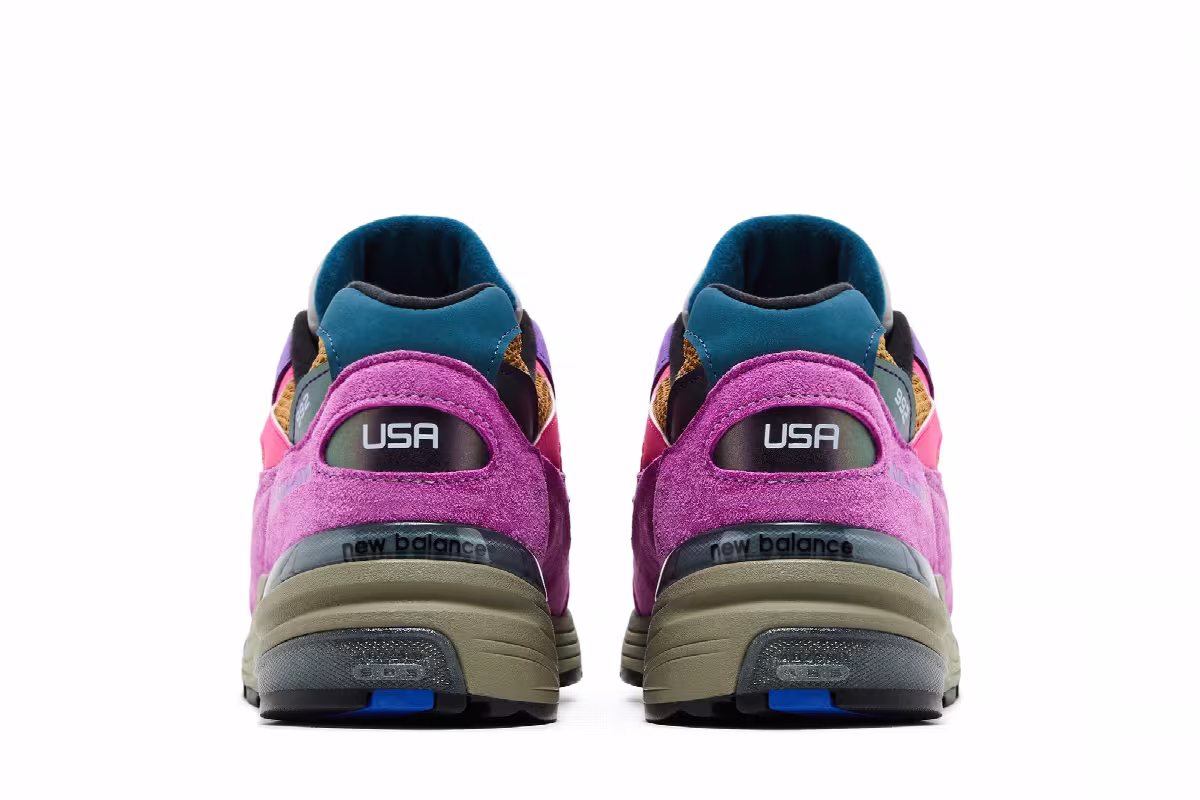 Action Bronson x New Balance 992 Made in USA Digitalis Purpurea, view 7