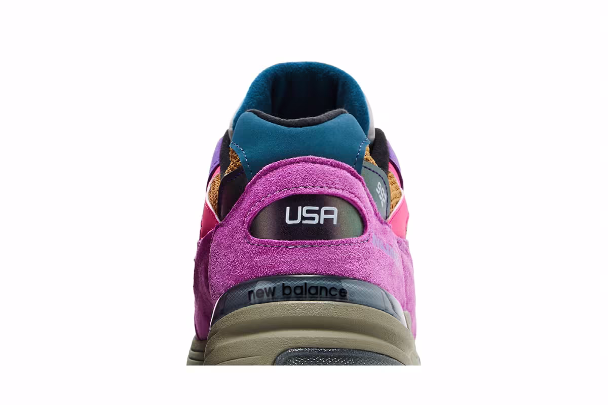 Action Bronson x New Balance 992 Made in USA Digitalis Purpurea, view 8