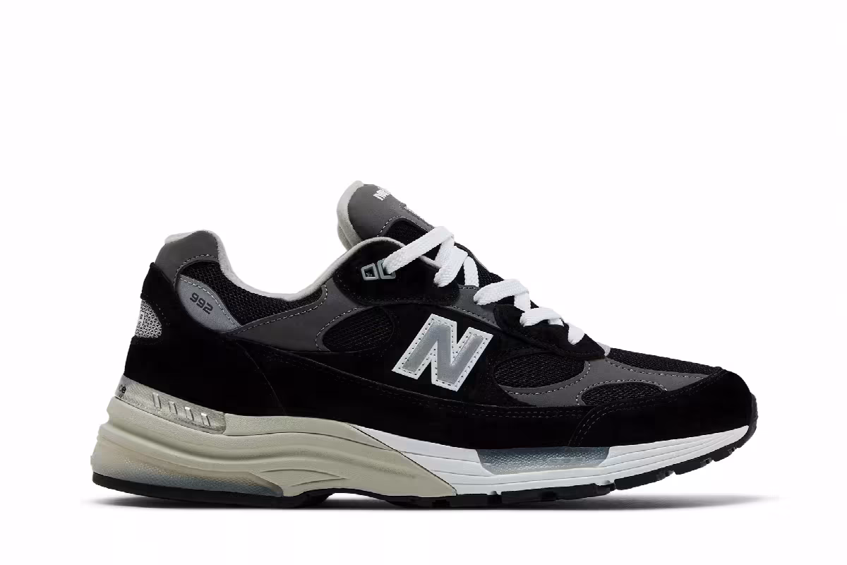 New Balance 992 Made in USA Black 2025, view 2