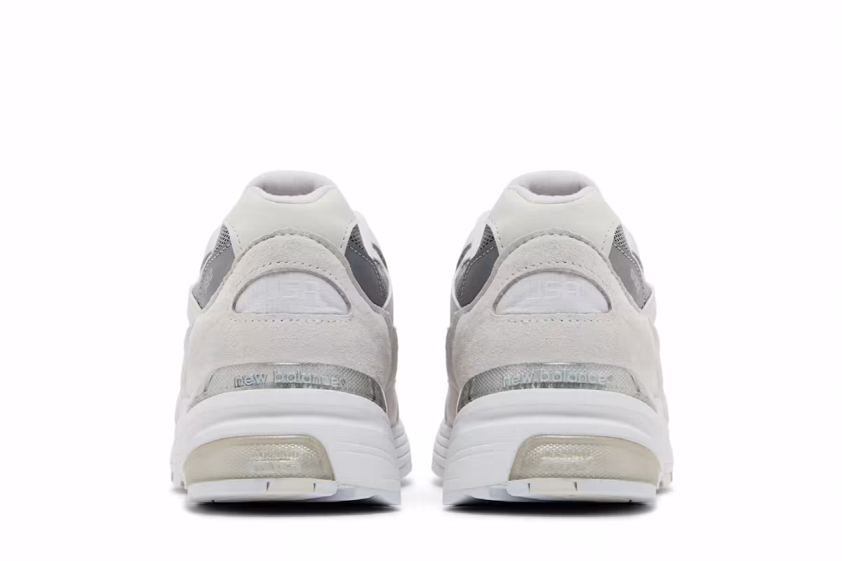 New Balance Men's 992 Made in USA White Reflection, view 7