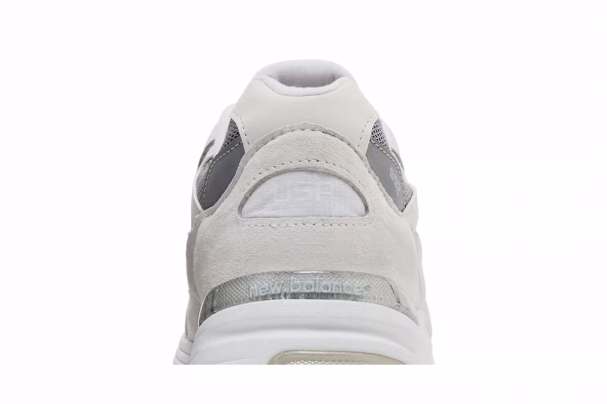 New Balance Men's 992 Made in USA White Reflection, view 8