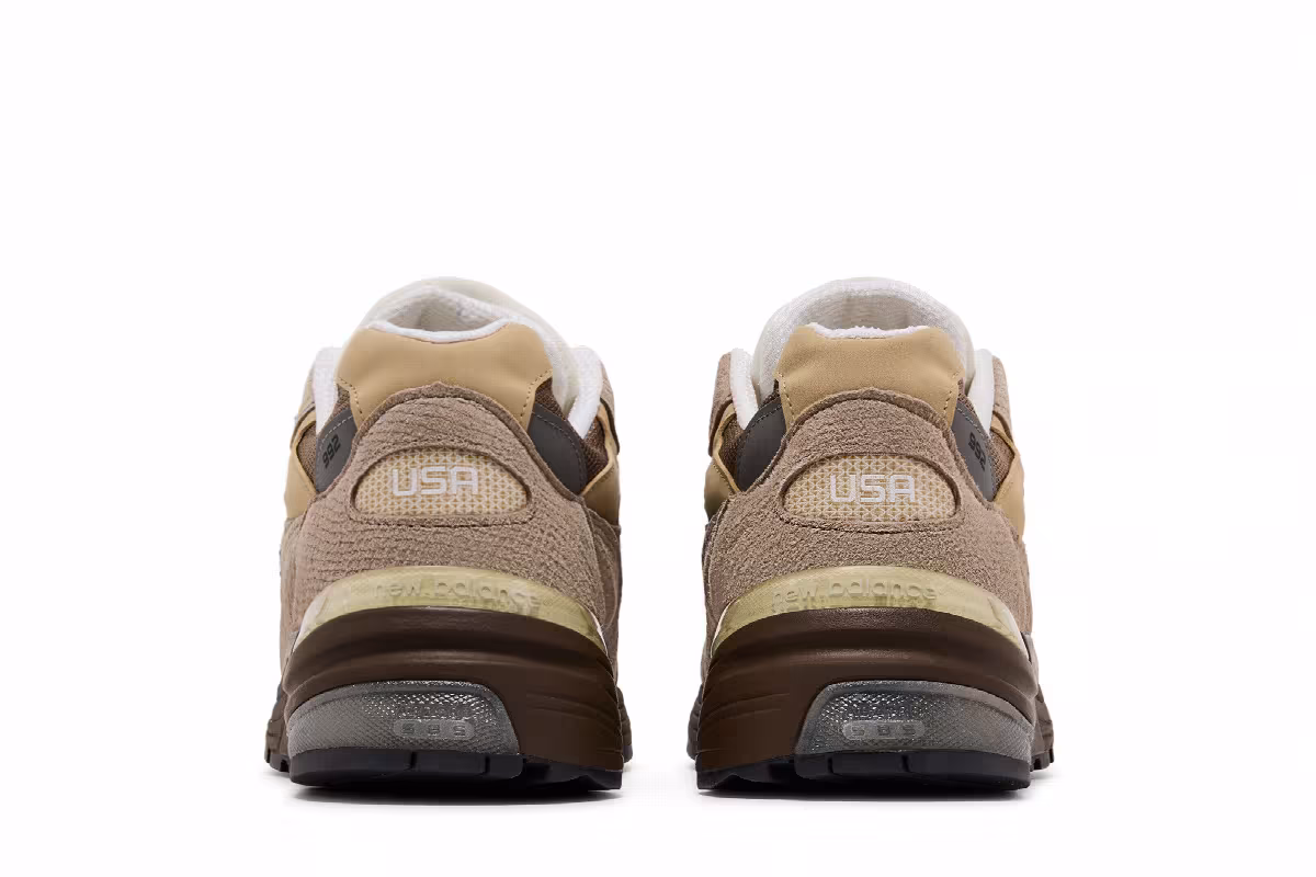 Teddy Santis x New Balance 992 Made in USA Driftwood Rich Oak, view 7