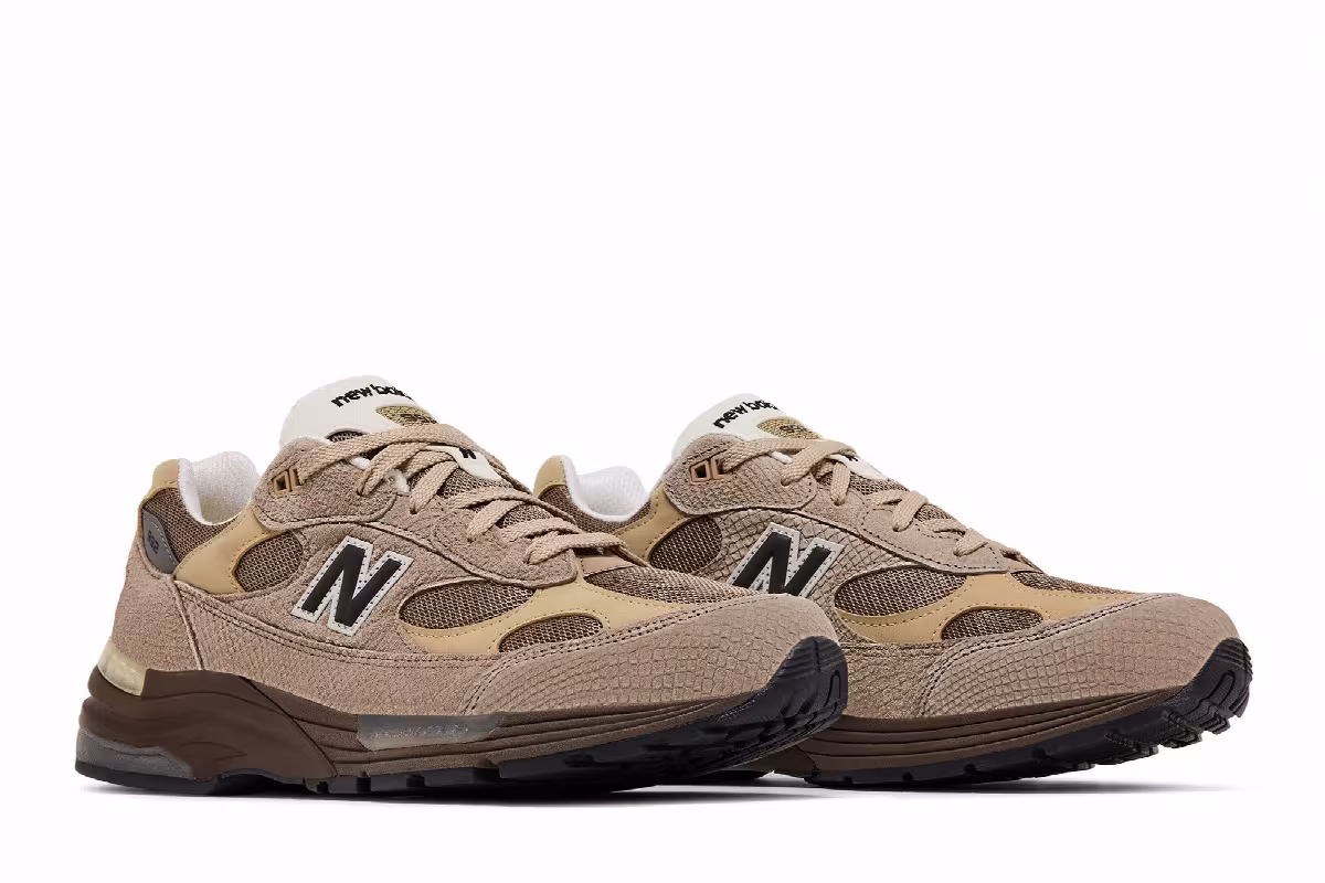 Teddy Santis x New Balance 992 Made in USA Driftwood Rich Oak, view 9
