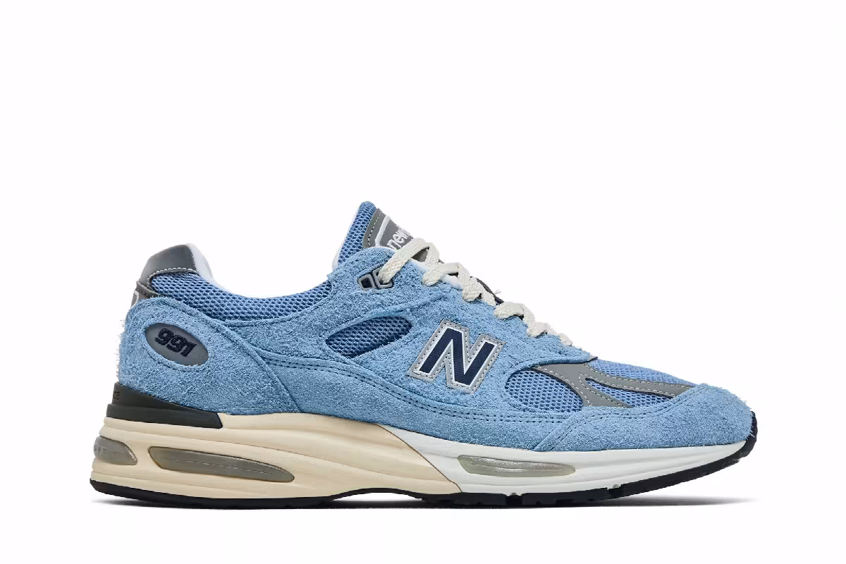 Teddy Santis x New Balance 991v2 Made in England Grounded Pastels Pack - Celestial Blue, view 2