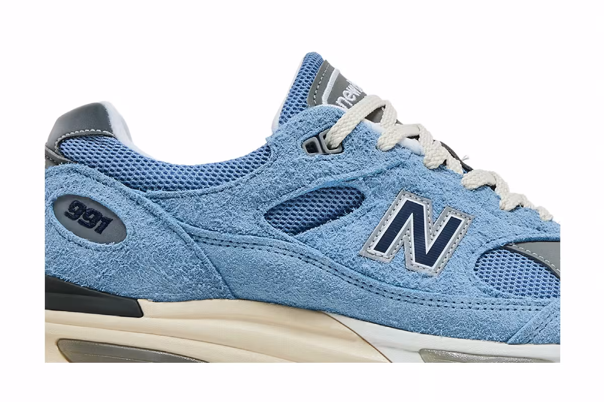 Teddy Santis x New Balance 991v2 Made in England Grounded Pastels Pack - Celestial Blue, view 3