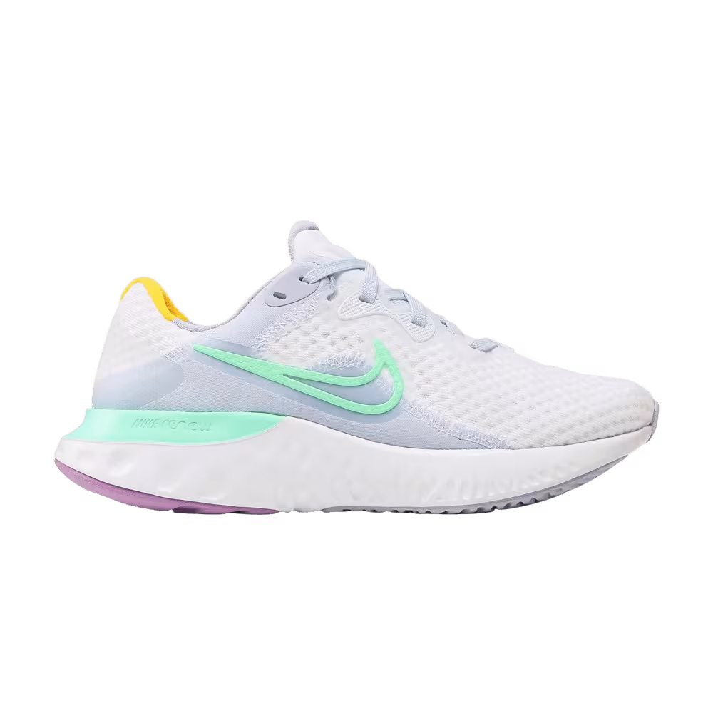 Nike Women's Renew Run 2 White Green Glow