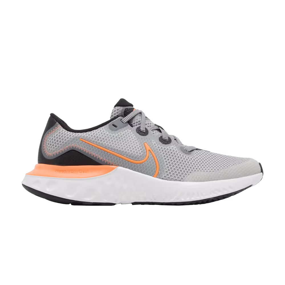 Nike Renew Run GS Light Smoke Grey Total Orange