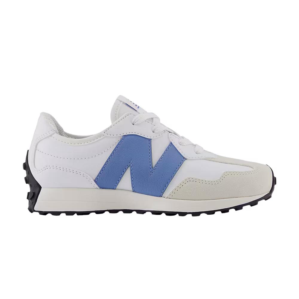 New Balance 327 Little Kid White Blue Laguna