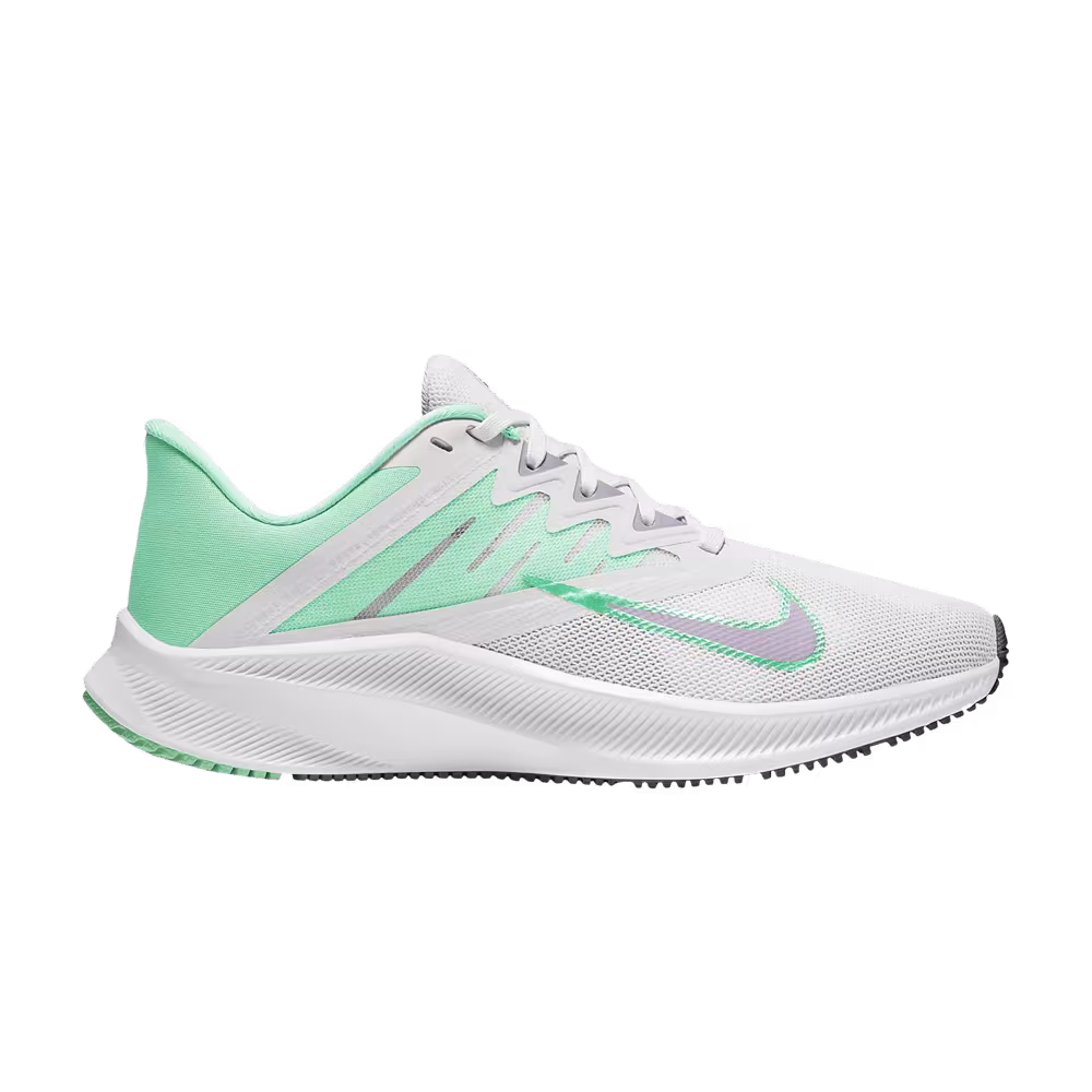 Nike Women's Quest 3 White Green Glow