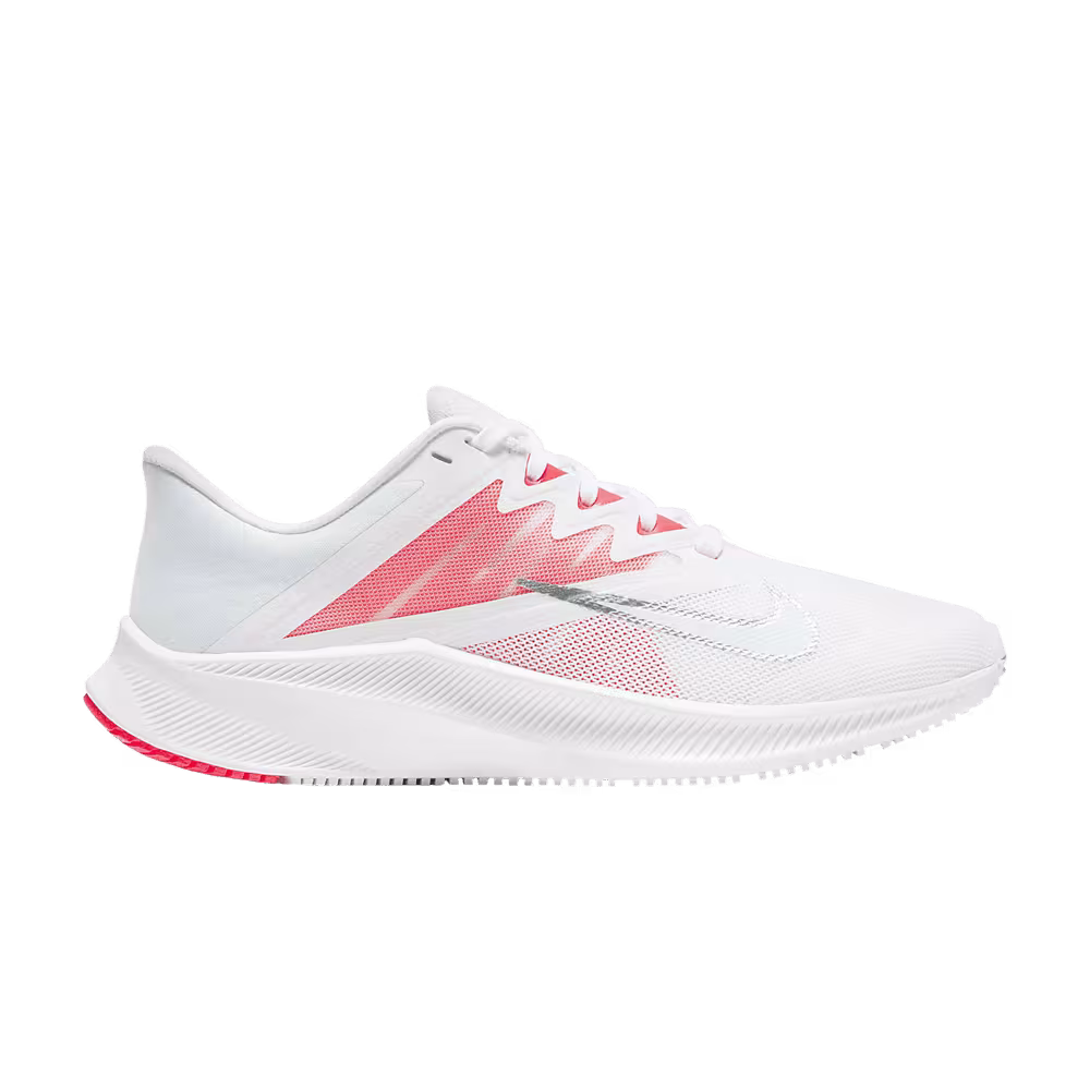 Nike Women's Quest 3 White Bright Crimson