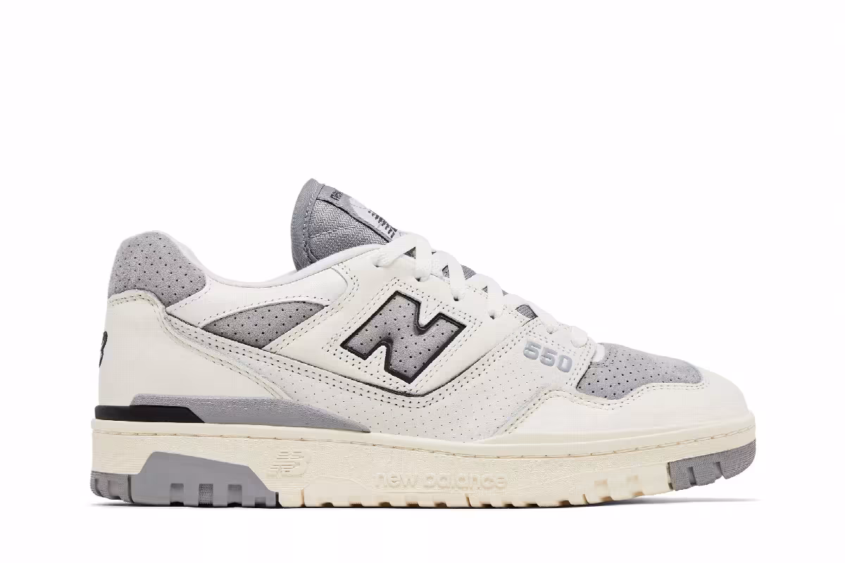 New Balance 550 Sea Salt Slate Grey, view 2
