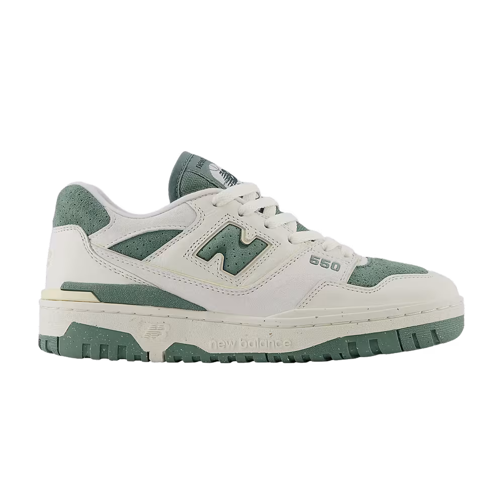 New Balance Women's 550 Sea Salt Dark Juniper