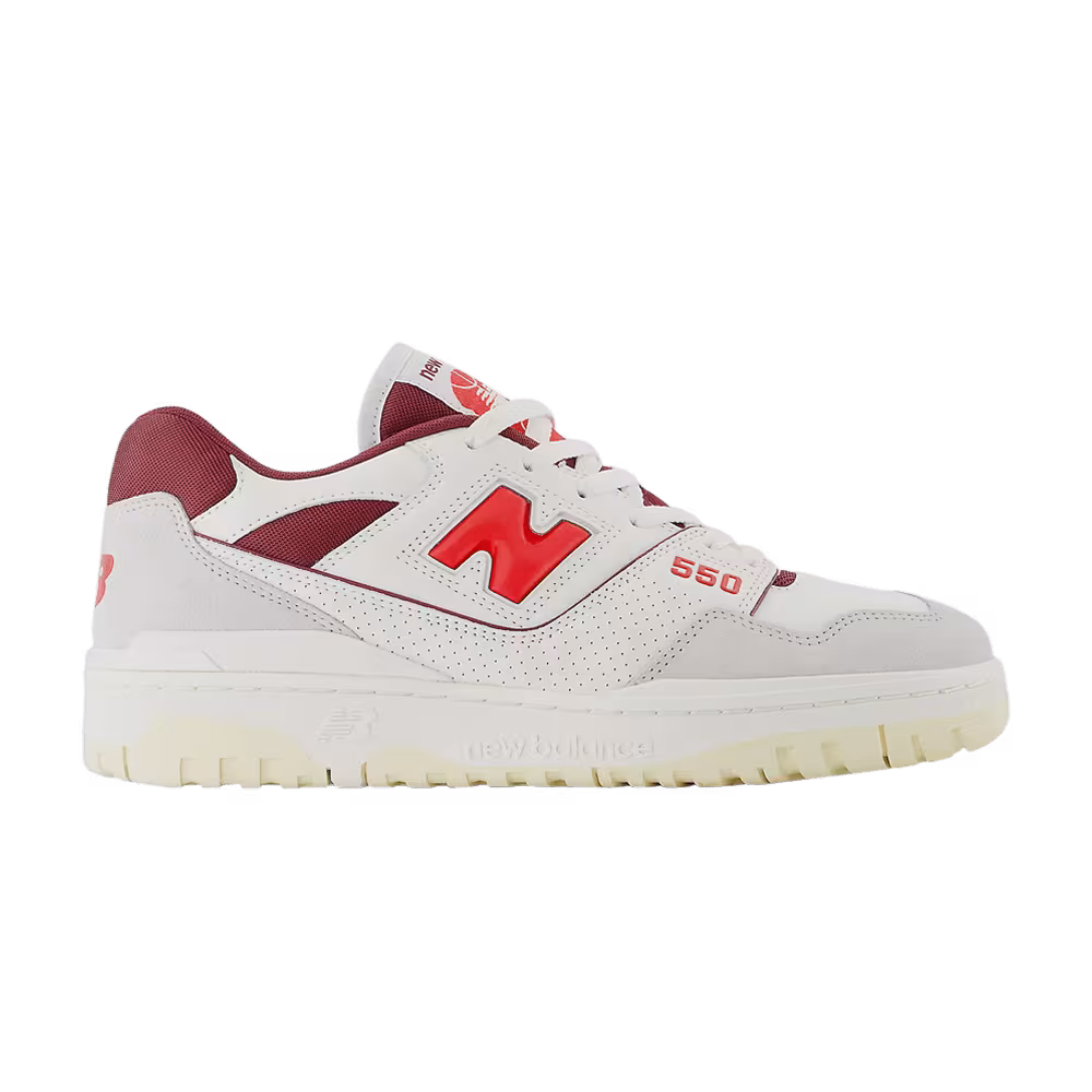 New Balance 550 Sea Salt Grey True Red