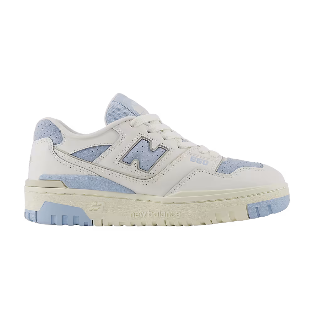 New Balance 550 Big Kid Sea Salt Light Chrome Blue