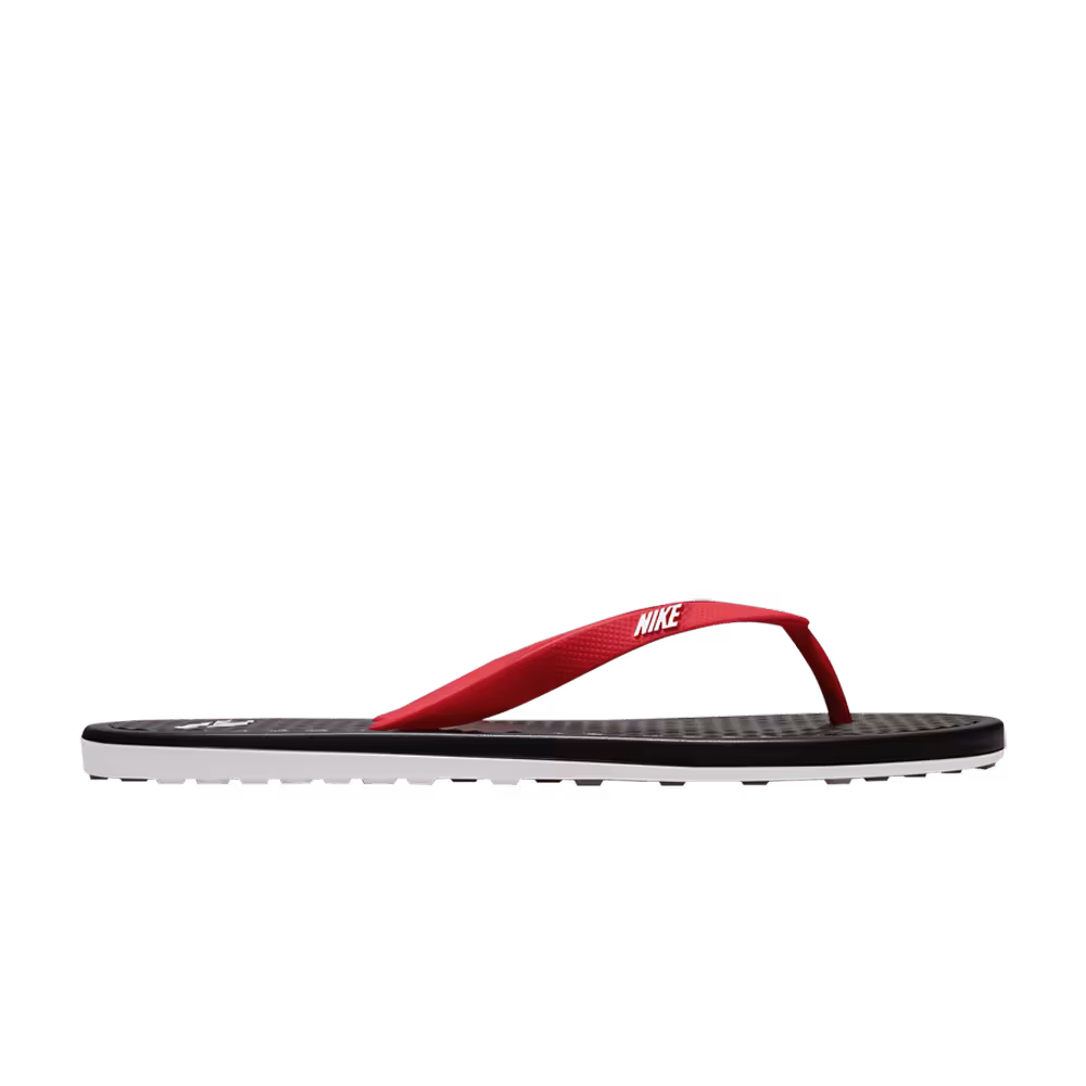 Nike On Deck Flip Flop Black University Red
