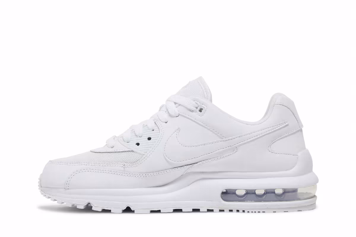 Nike Air Max Wright GS Triple White, view 4