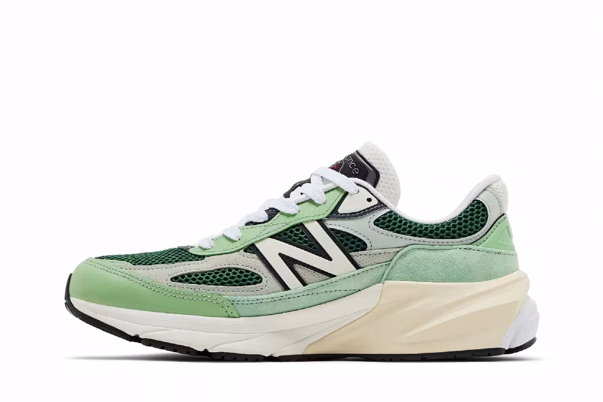 Teddy Santis x New Balance 990v6 Made in USA Avocado Natural Mint, view 4