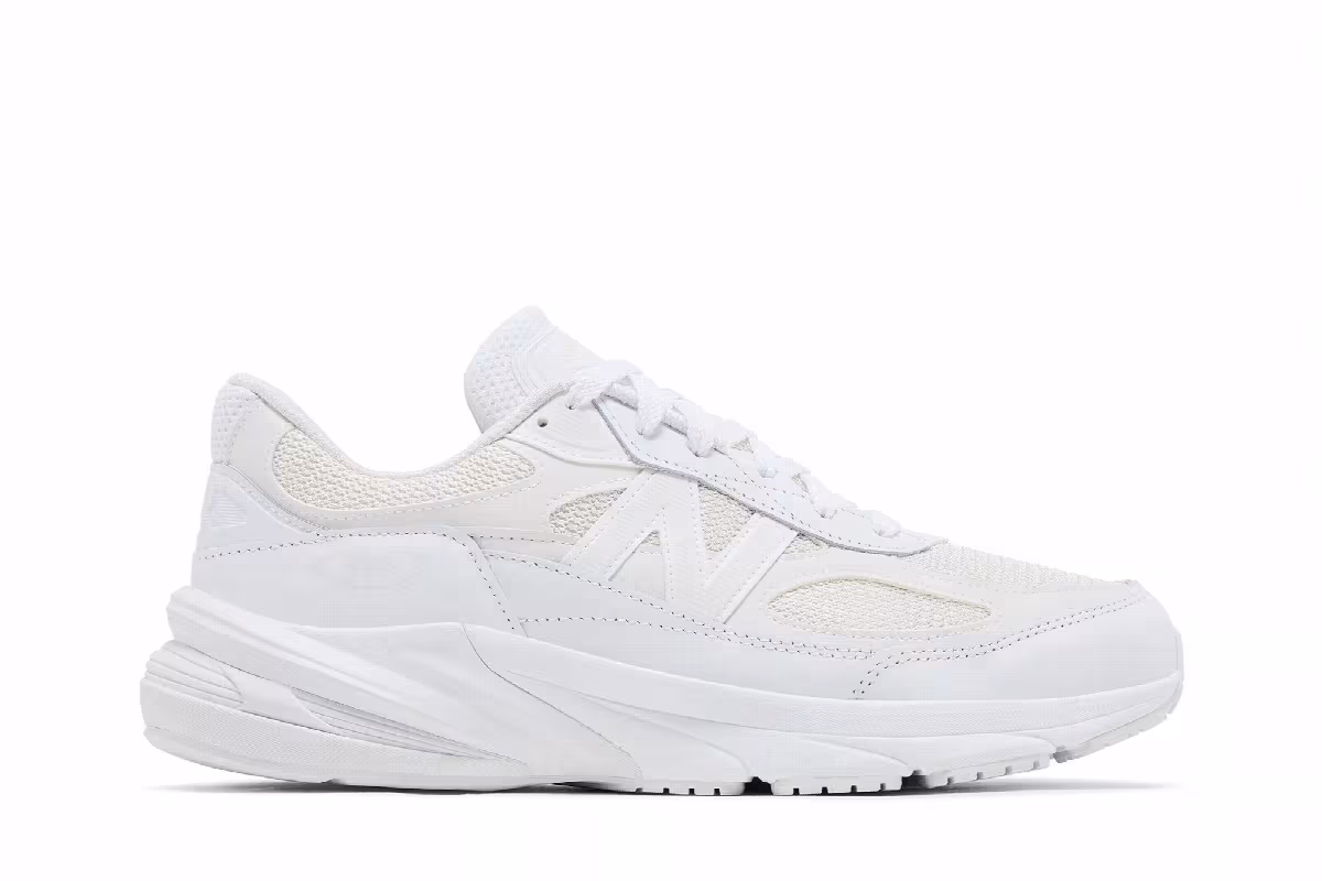 Comme des Garçons Homme x New Balance 990v6 Made in USA White, view 2