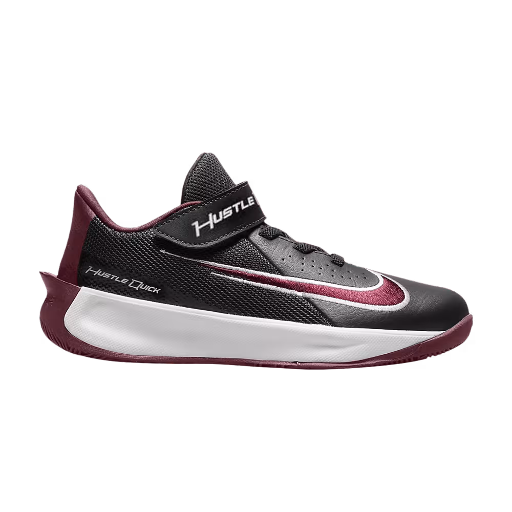 Nike Team Hustle Quick 3 PS Dark Smoke Grey Beetroot