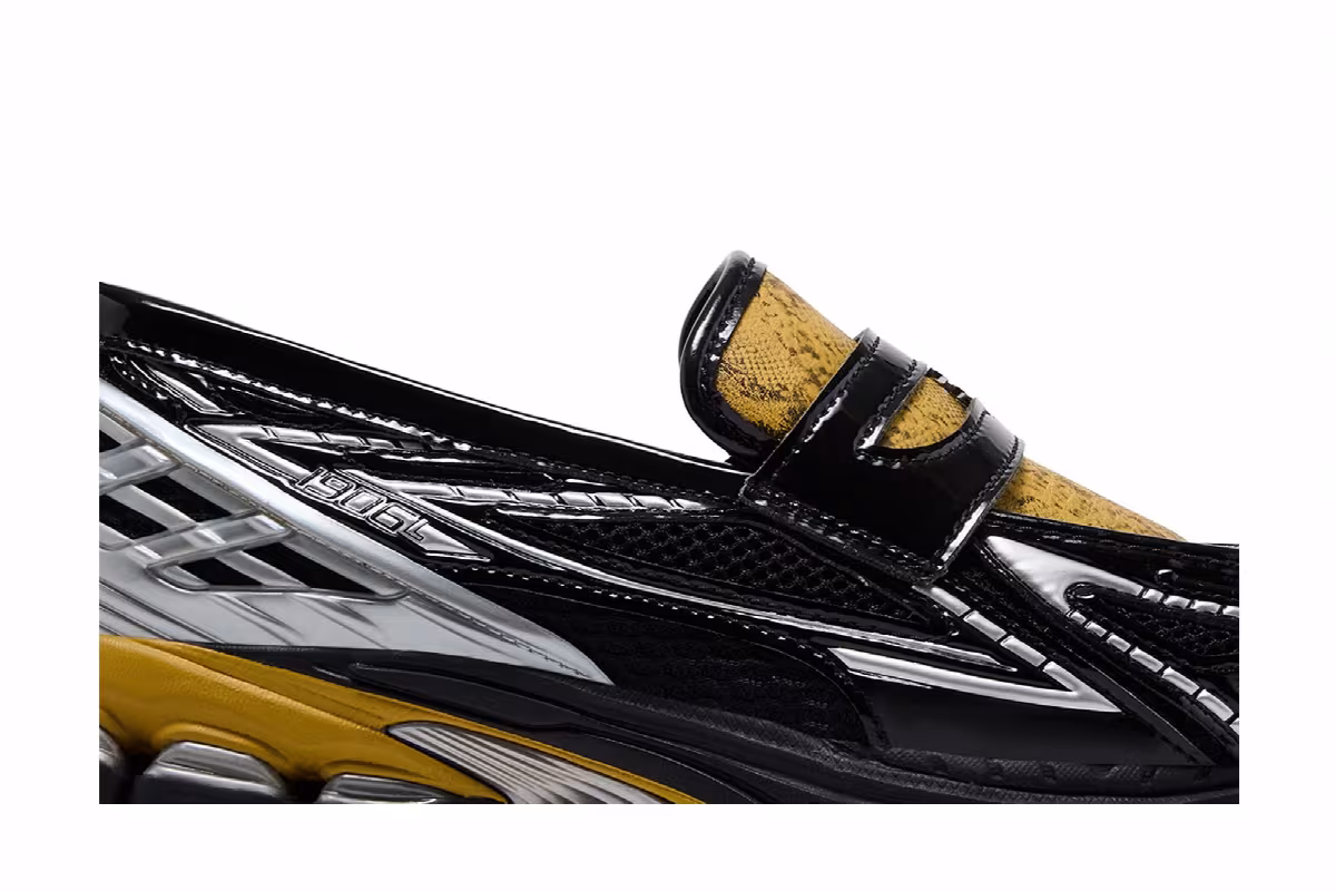 GANNI x New Balance 1906L Snakeskin Black Silver, view 3