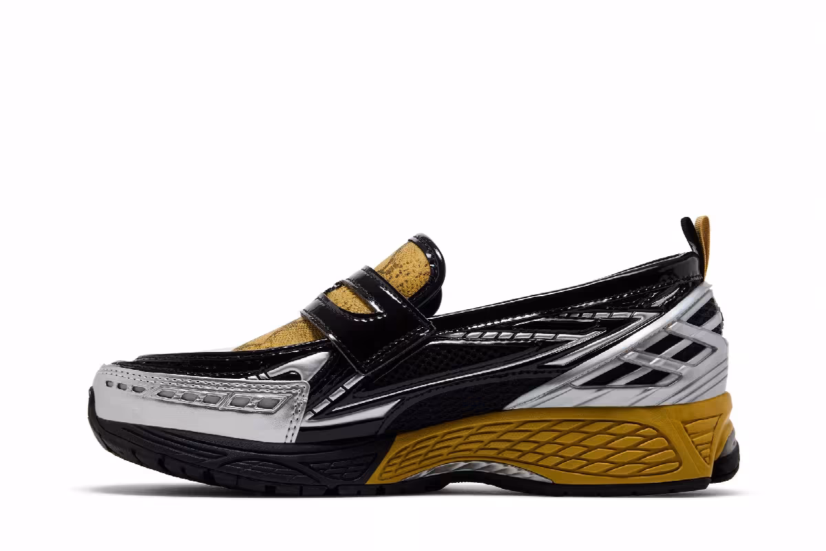 GANNI x New Balance 1906L Snakeskin Black Silver, view 4