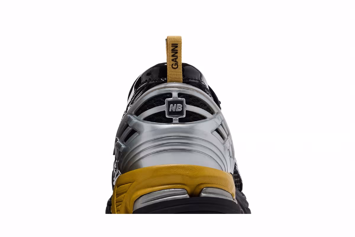 GANNI x New Balance 1906L Snakeskin Black Silver, view 8