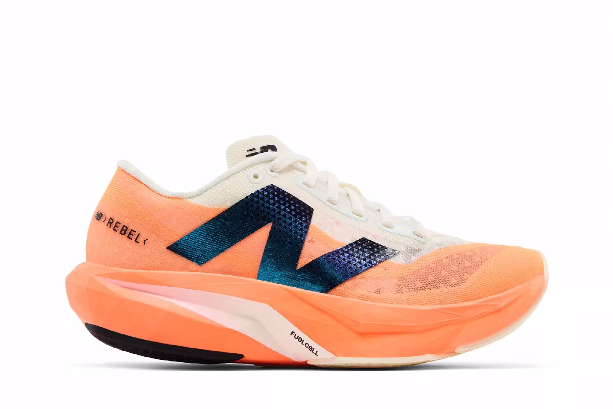 New Balance Women's FuelCell Rebel v4 Hot Mango, view 2