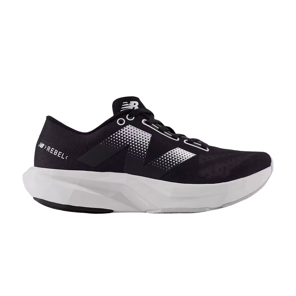 New Balance Women's FuelCell Rebel v4 Wide Black White Grey Matter