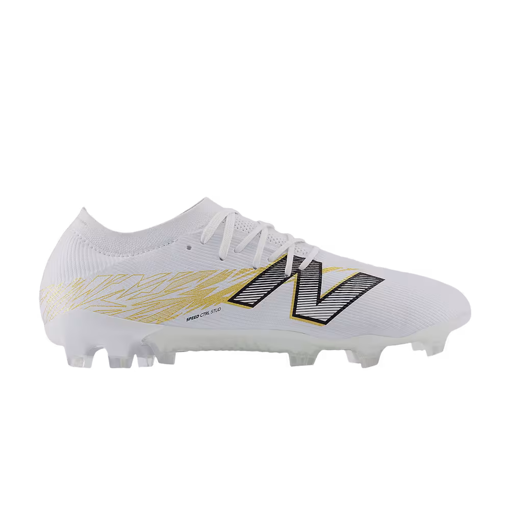 New Balance Furon V8 Elite FG White Metallic Gold