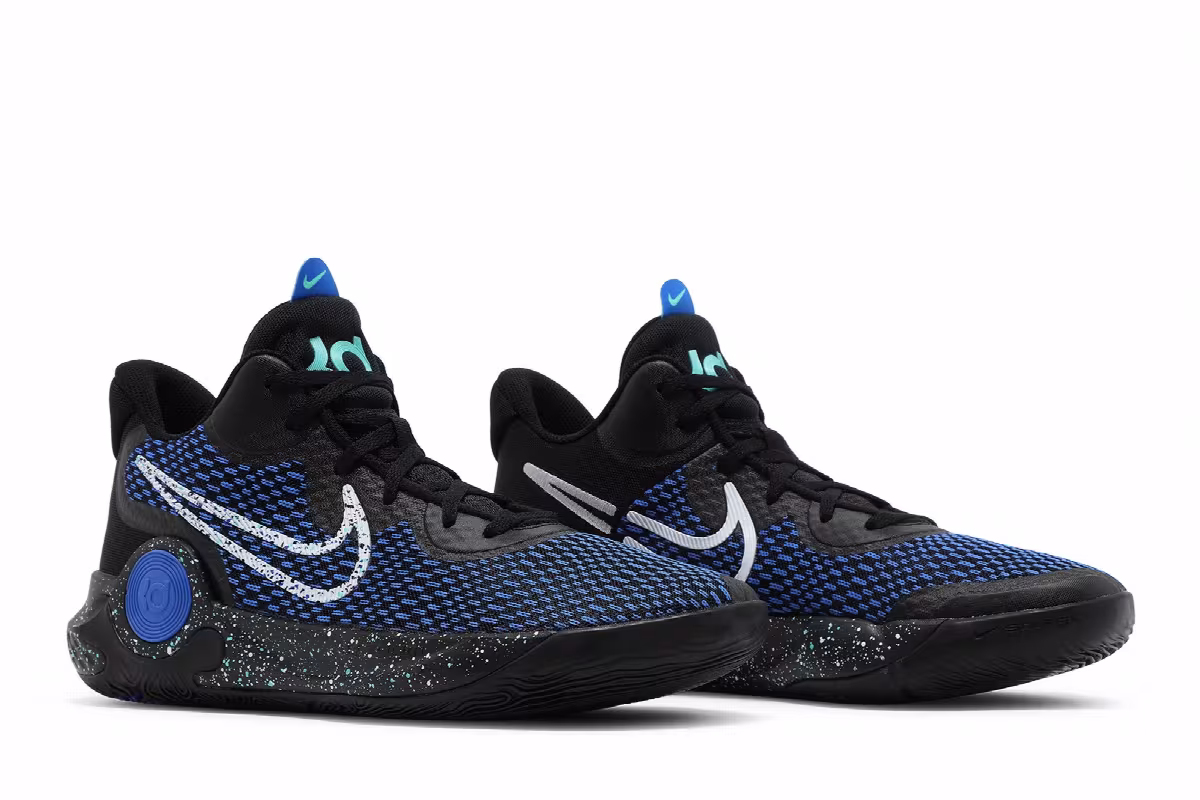 Nike KD Trey 5 IX Black Racer Blue, view 9