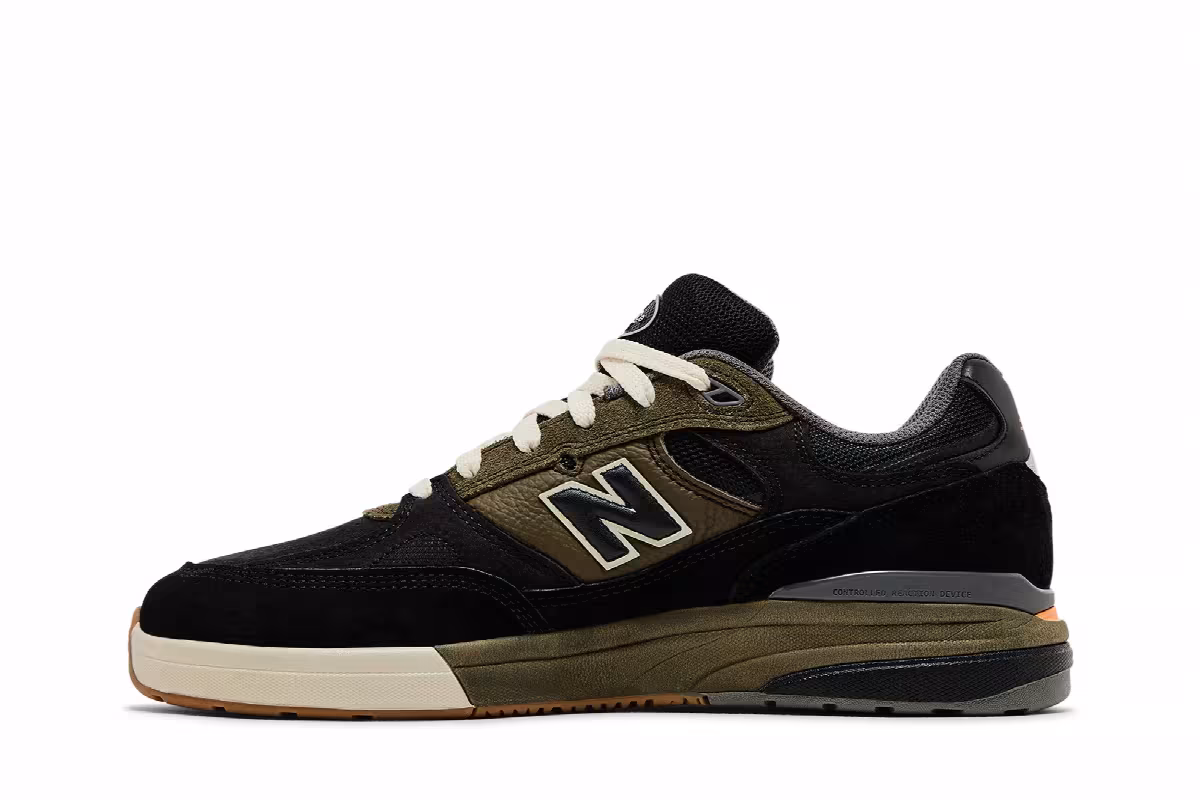 Andrew Reynolds x New Balance Numeric 933 Black Dark Olivine, view 4