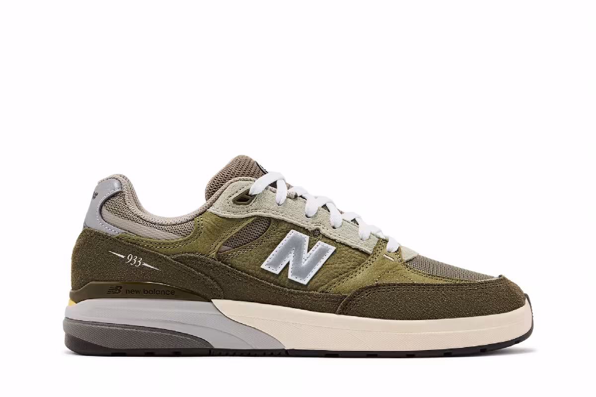 Andrew Reynolds x New Balance Numeric 933 Olive, view 2
