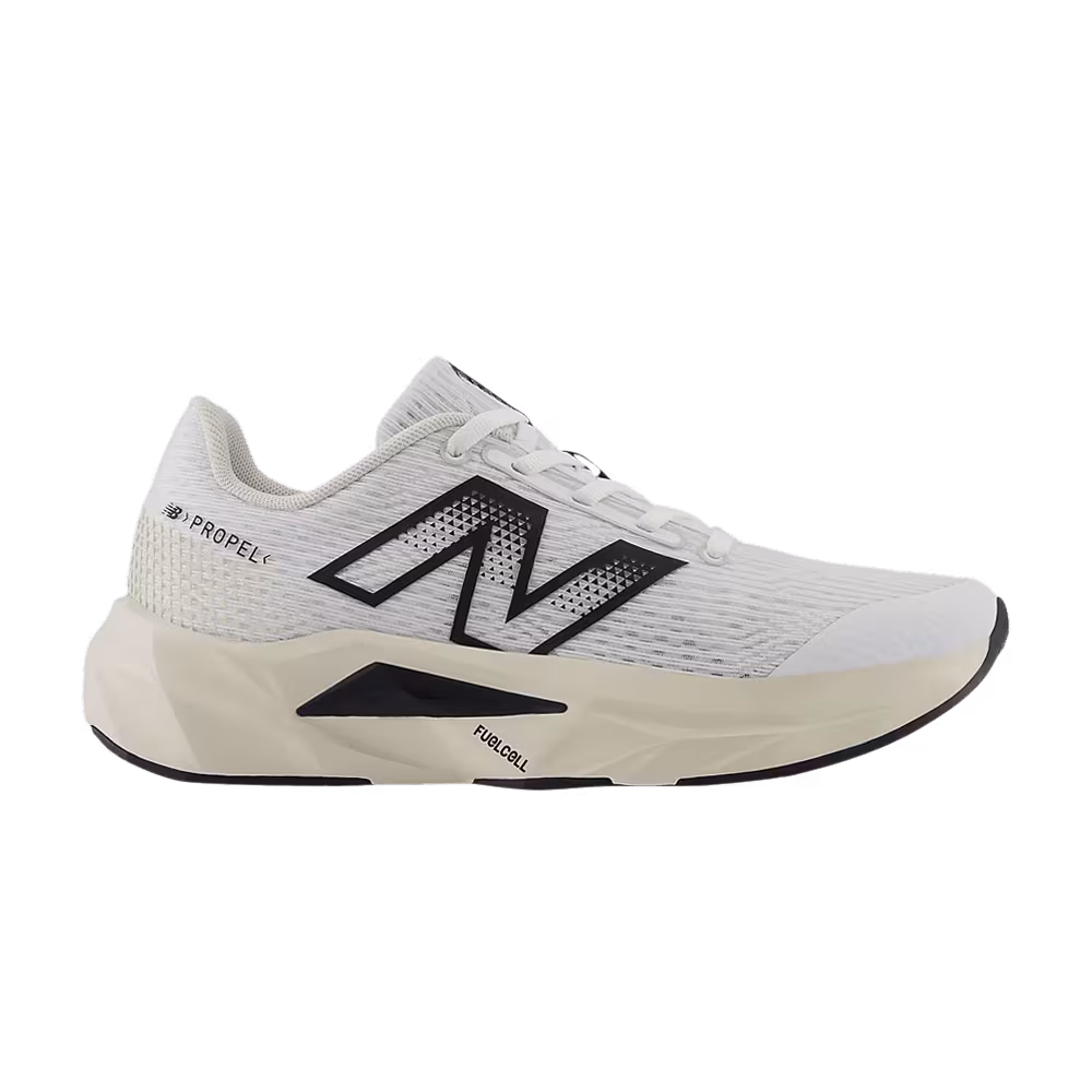 New Balance FuelCell Propel v5 Big Kid White Black