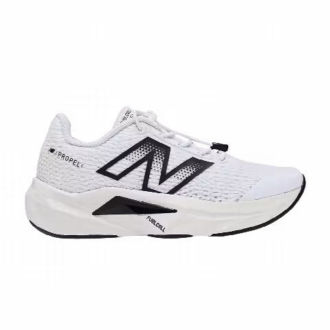 New Balance FuelCell Propel v5 Bungee Lace Little Kid 'White Black'