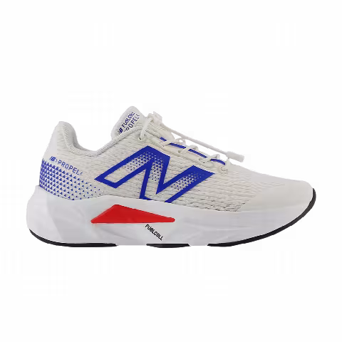 New Balance FuelCell Propel v5 Bungee Lace Little Kid Wide 'Sea Salt Royal True Red'