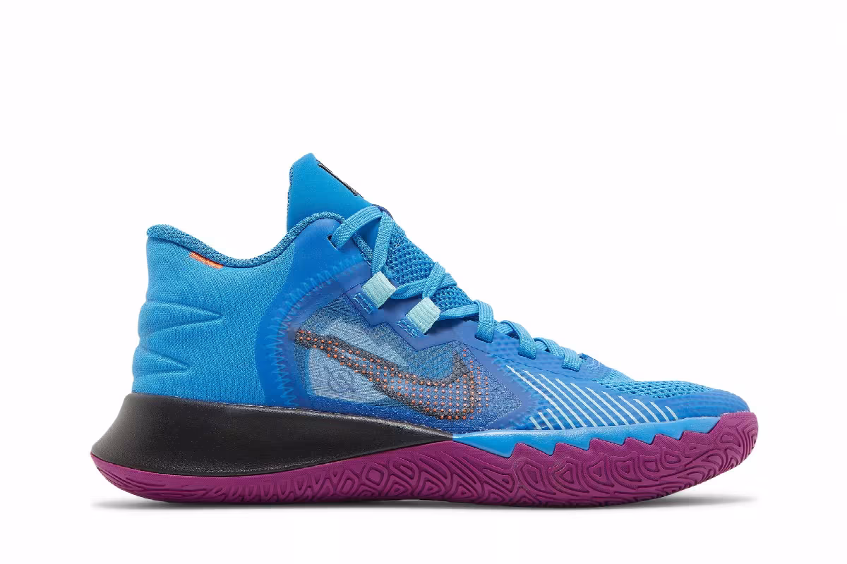 Nike Kyrie Flytrap 5 GS Light Photo Blue Red Plum, view 2