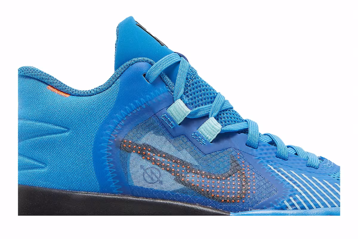 Nike Kyrie Flytrap 5 GS Light Photo Blue Red Plum, view 3