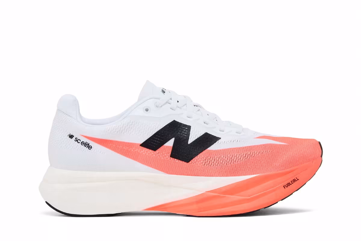New Balance Women's FuelCell SuperComp Elite v5 Urgent Red, view 2
