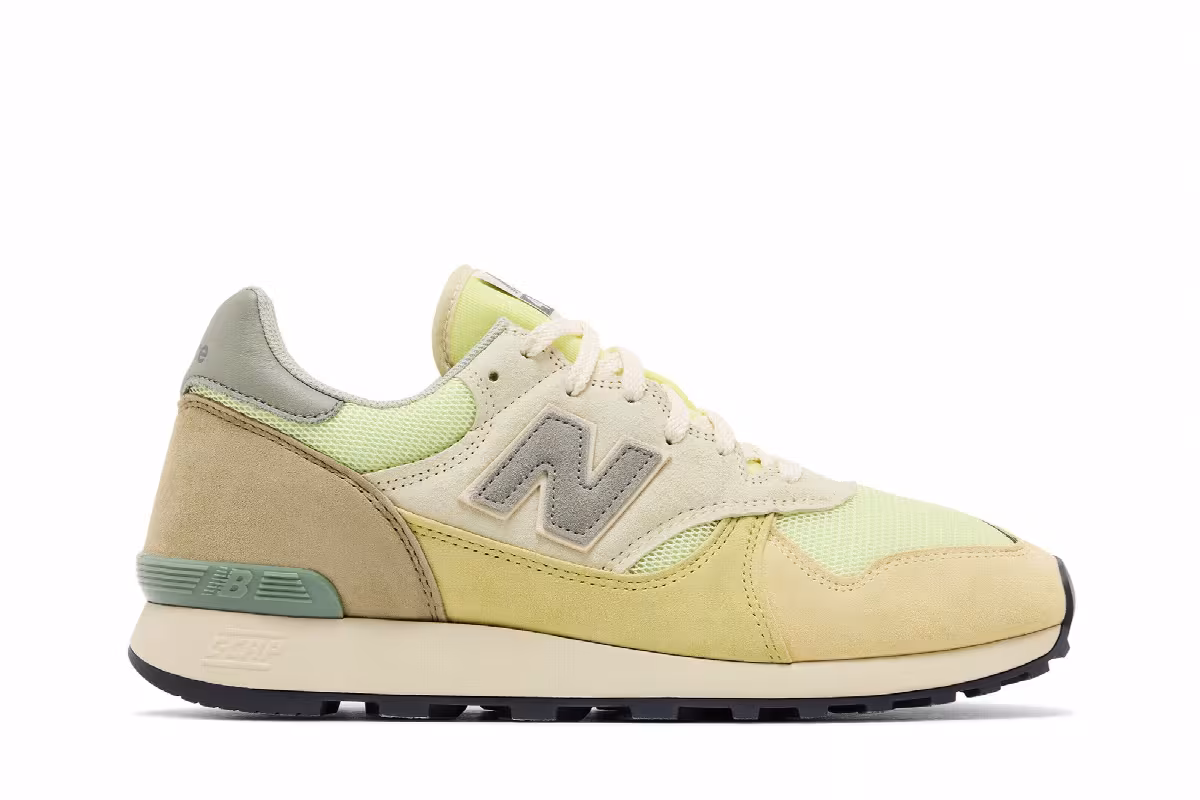 AURALEE x New Balance 475 Aloe Wash Beechnut, view 2
