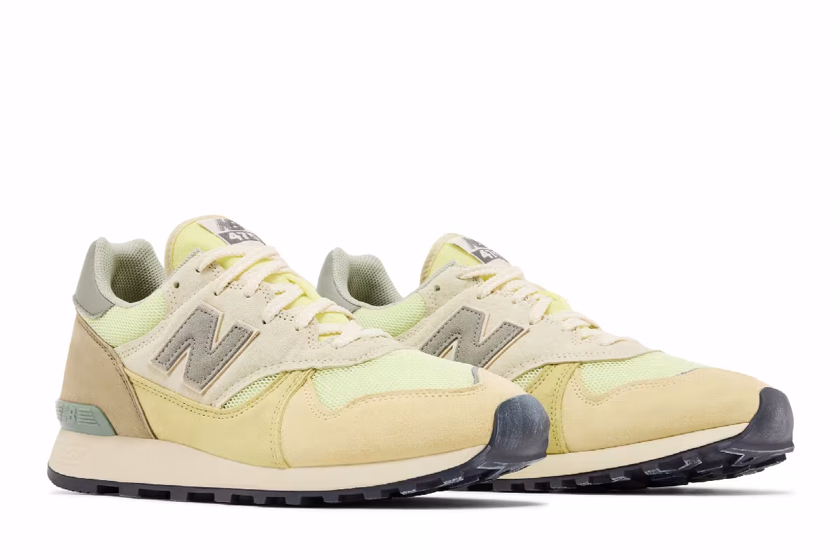 AURALEE x New Balance 475 Aloe Wash Beechnut, view 9