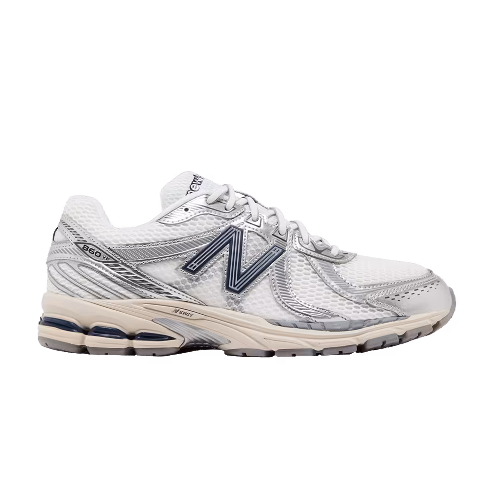 New Balance 860v2 White Silver