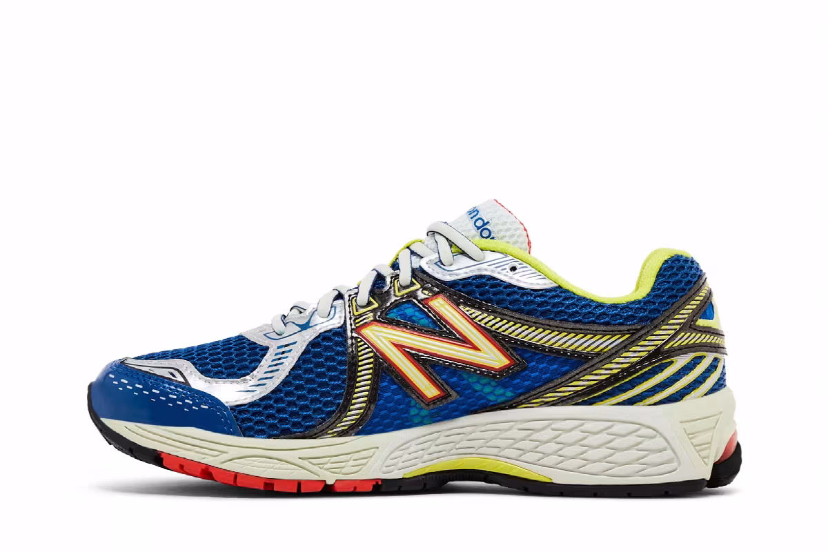 Aimé Leon Dore x New Balance 860v2 Blue Yellow, view 4