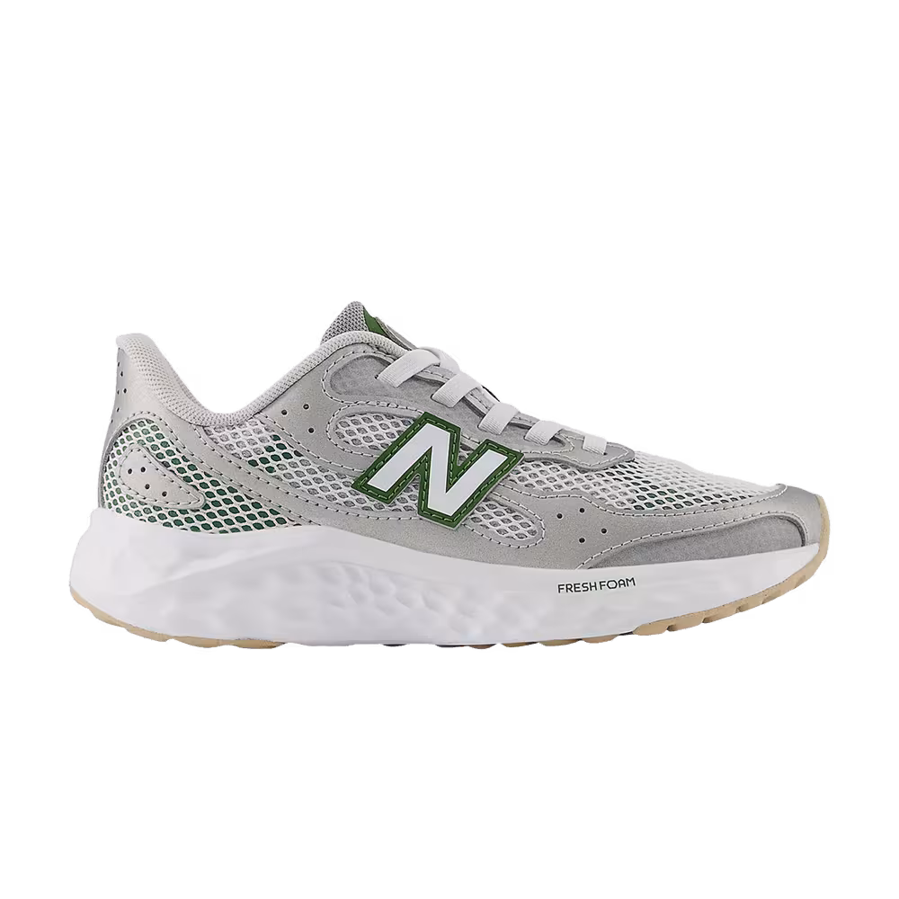 New Balance Fresh Foam Arishi Lux Bungee Lace Little Kid Raincloud Alpine Green