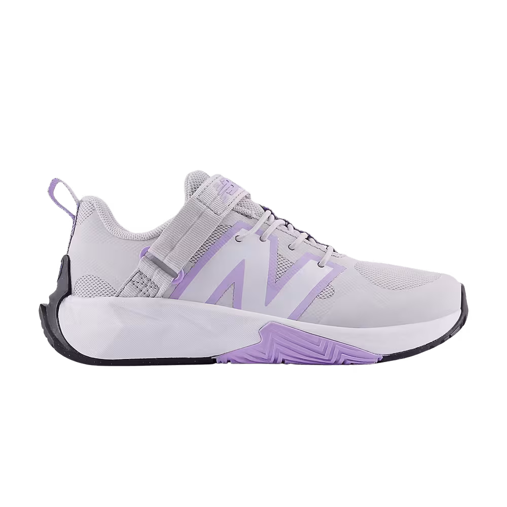 New Balance FuelCell Play Bungee Lace Top Strap Little Kid Grey Matter Lilac Glo