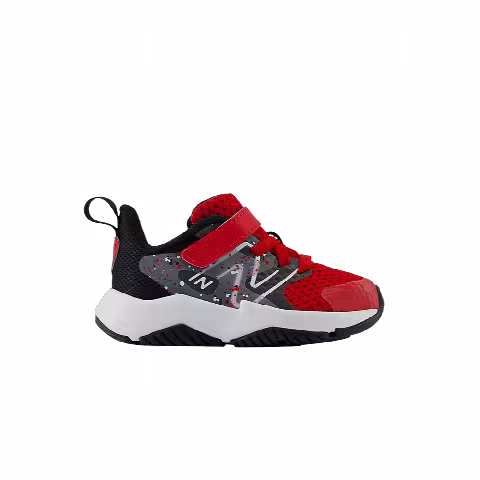 New Balance Rave Run v2 Bungee Lace Top Strap Toddler 'Team Red Black Cement'