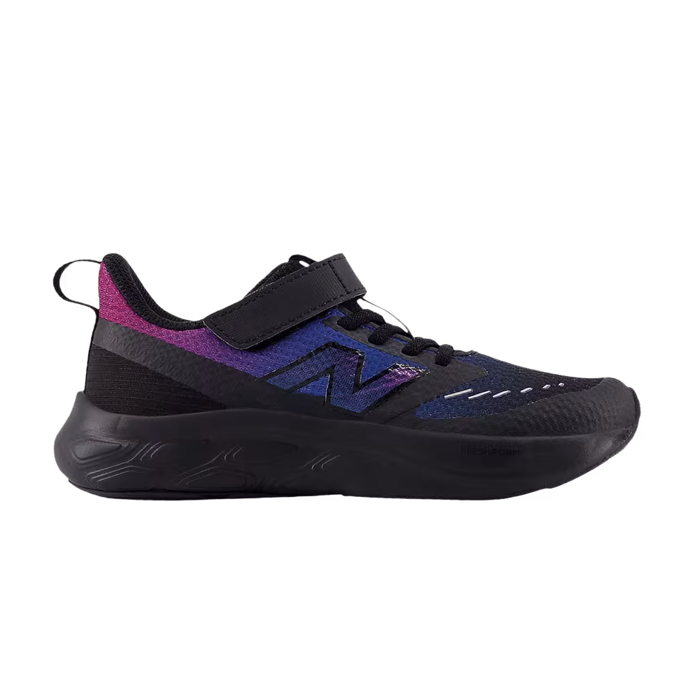 New Balance Fresh Foam 625 Bungee Lace Top Strap Little Kid Black Purple Fuchsia