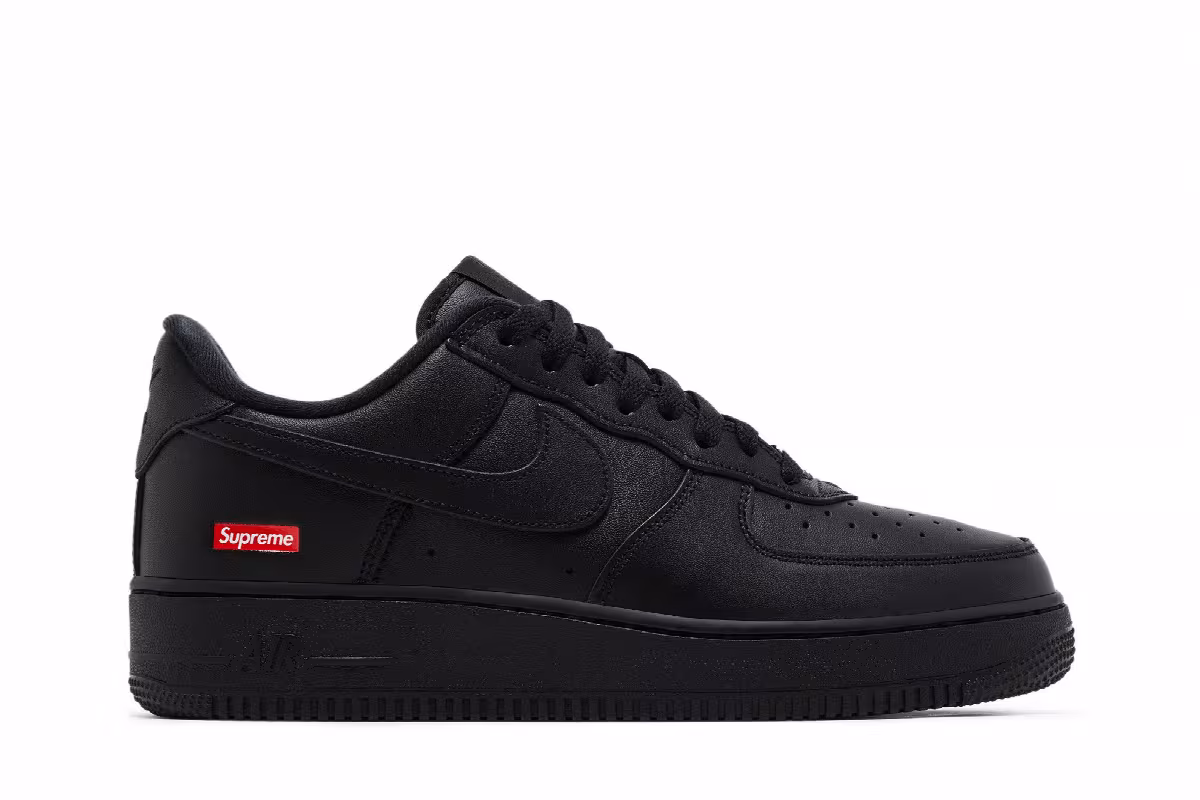 Supreme x Nike Air Force 1 Low Box Logo - Black, view 2