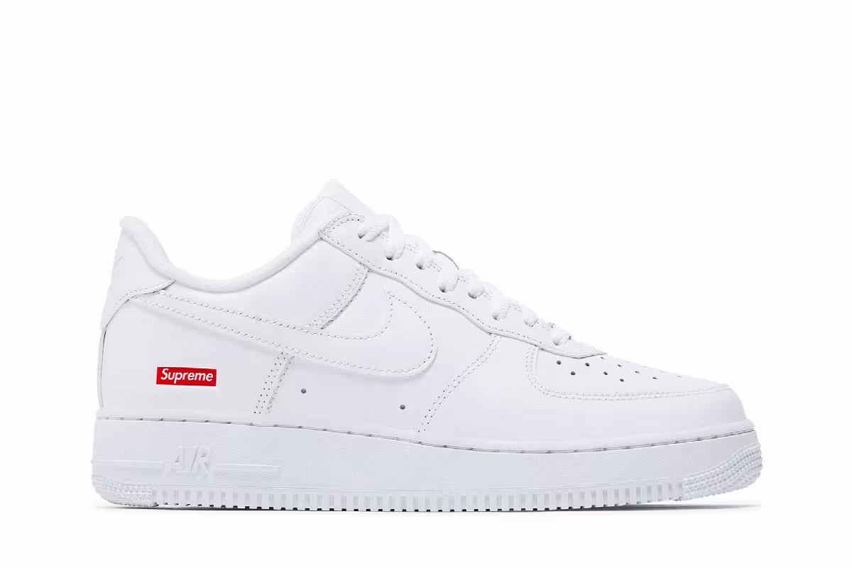 Supreme x Nike Air Force 1 Low Box Logo - White, view 2