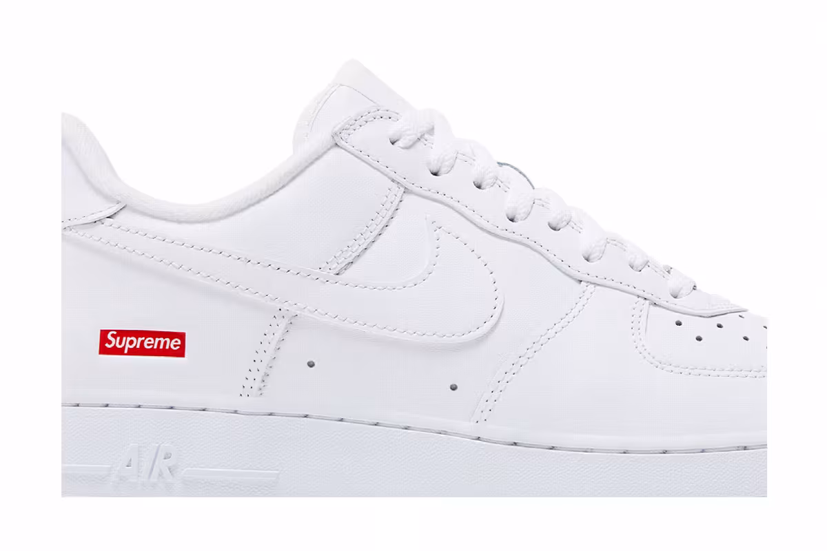 Supreme x Nike Air Force 1 Low Box Logo - White, view 3